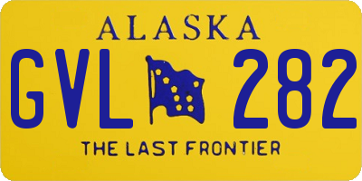 AK license plate GVL282