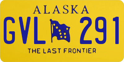 AK license plate GVL291