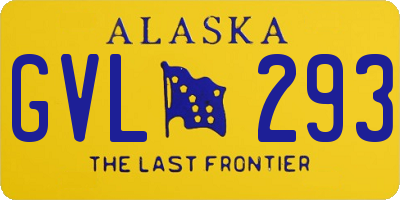 AK license plate GVL293