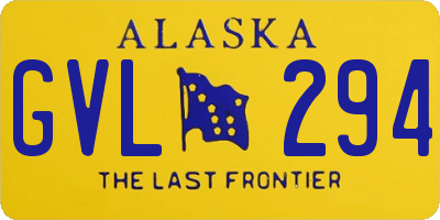 AK license plate GVL294