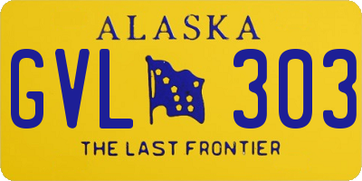 AK license plate GVL303