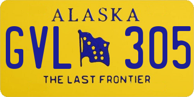 AK license plate GVL305