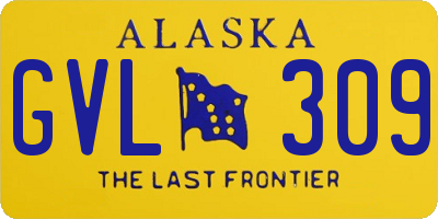 AK license plate GVL309