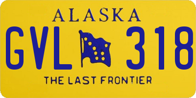 AK license plate GVL318