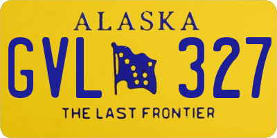 AK license plate GVL327