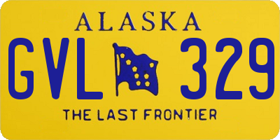 AK license plate GVL329