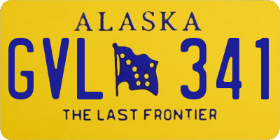 AK license plate GVL341