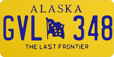 AK license plate GVL348