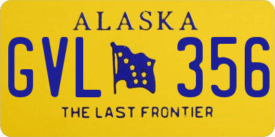 AK license plate GVL356