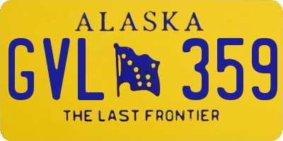 AK license plate GVL359