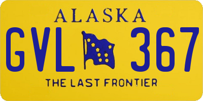 AK license plate GVL367