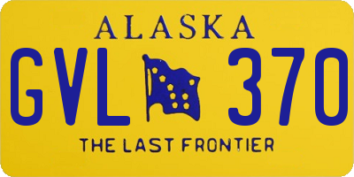 AK license plate GVL370
