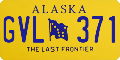 AK license plate GVL371