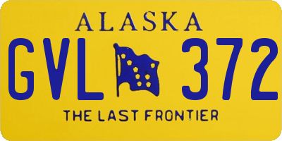 AK license plate GVL372