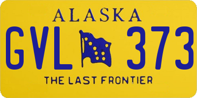 AK license plate GVL373