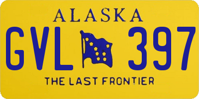 AK license plate GVL397