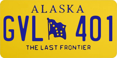 AK license plate GVL401