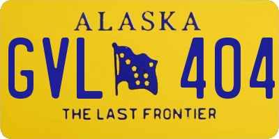 AK license plate GVL404