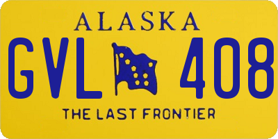 AK license plate GVL408