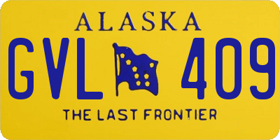 AK license plate GVL409