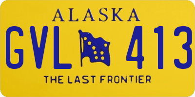 AK license plate GVL413