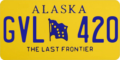 AK license plate GVL420