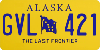 AK license plate GVL421