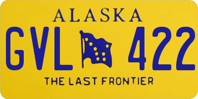 AK license plate GVL422