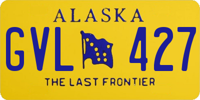 AK license plate GVL427