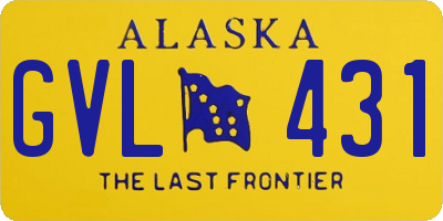 AK license plate GVL431