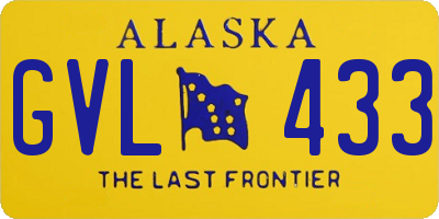 AK license plate GVL433