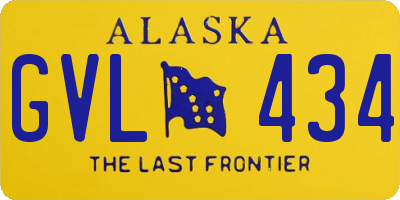 AK license plate GVL434