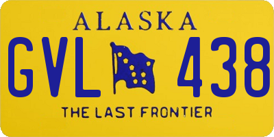 AK license plate GVL438