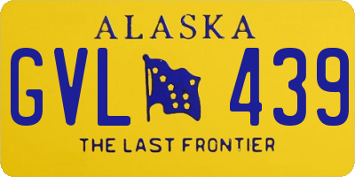 AK license plate GVL439