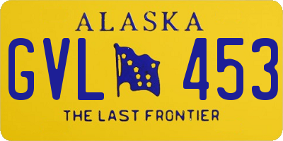 AK license plate GVL453