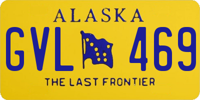 AK license plate GVL469