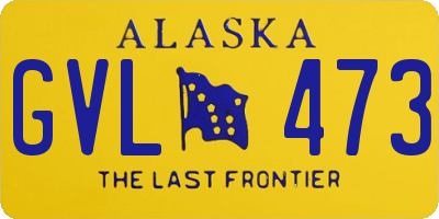 AK license plate GVL473