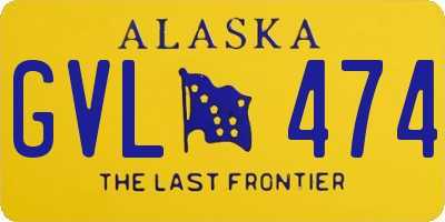AK license plate GVL474