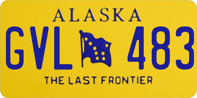 AK license plate GVL483