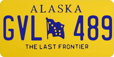 AK license plate GVL489
