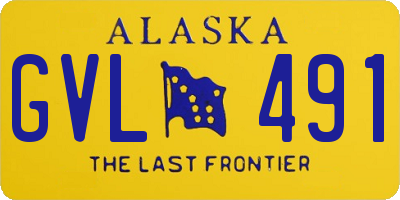 AK license plate GVL491