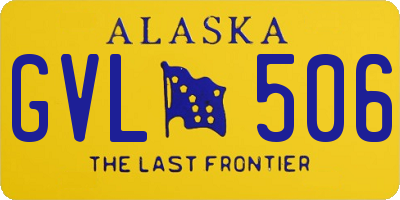 AK license plate GVL506