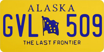 AK license plate GVL509