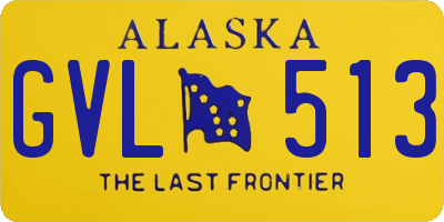 AK license plate GVL513