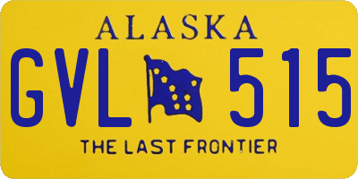 AK license plate GVL515