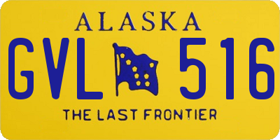 AK license plate GVL516