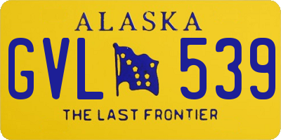 AK license plate GVL539