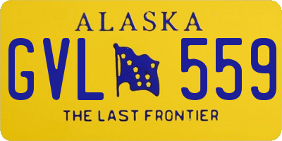 AK license plate GVL559