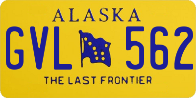 AK license plate GVL562