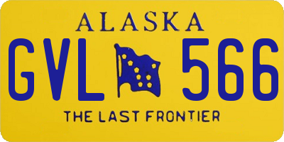 AK license plate GVL566